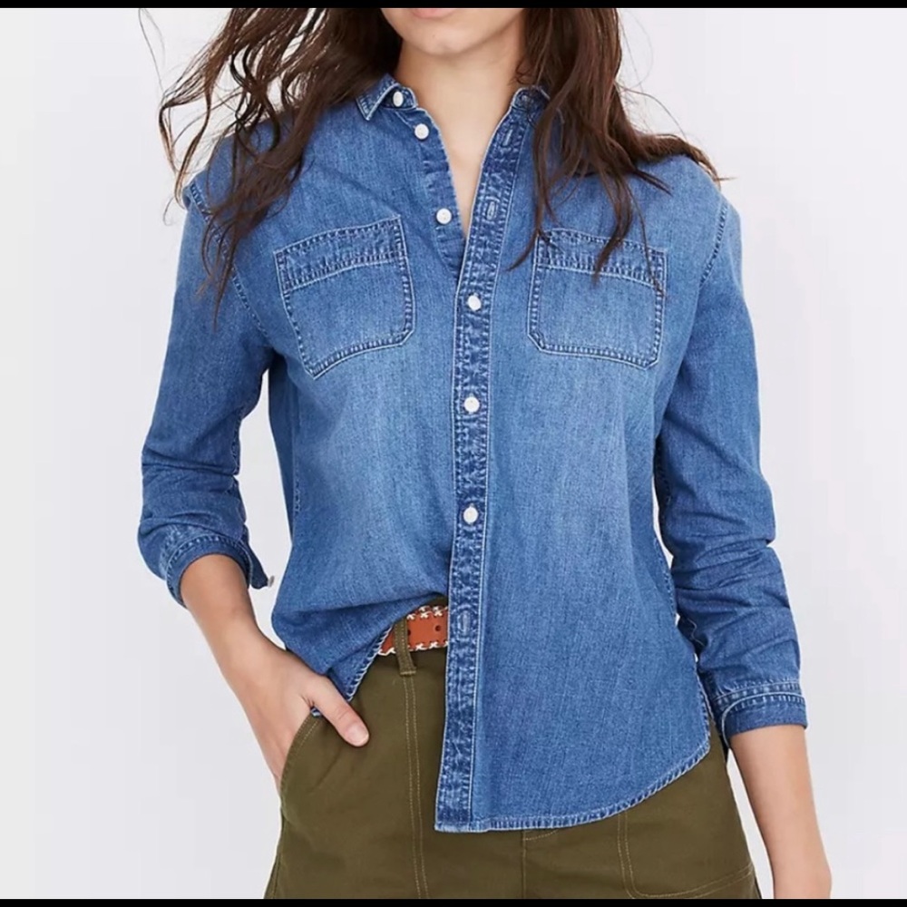 NWT Madewell Denim Shirt in Hutcherson wash